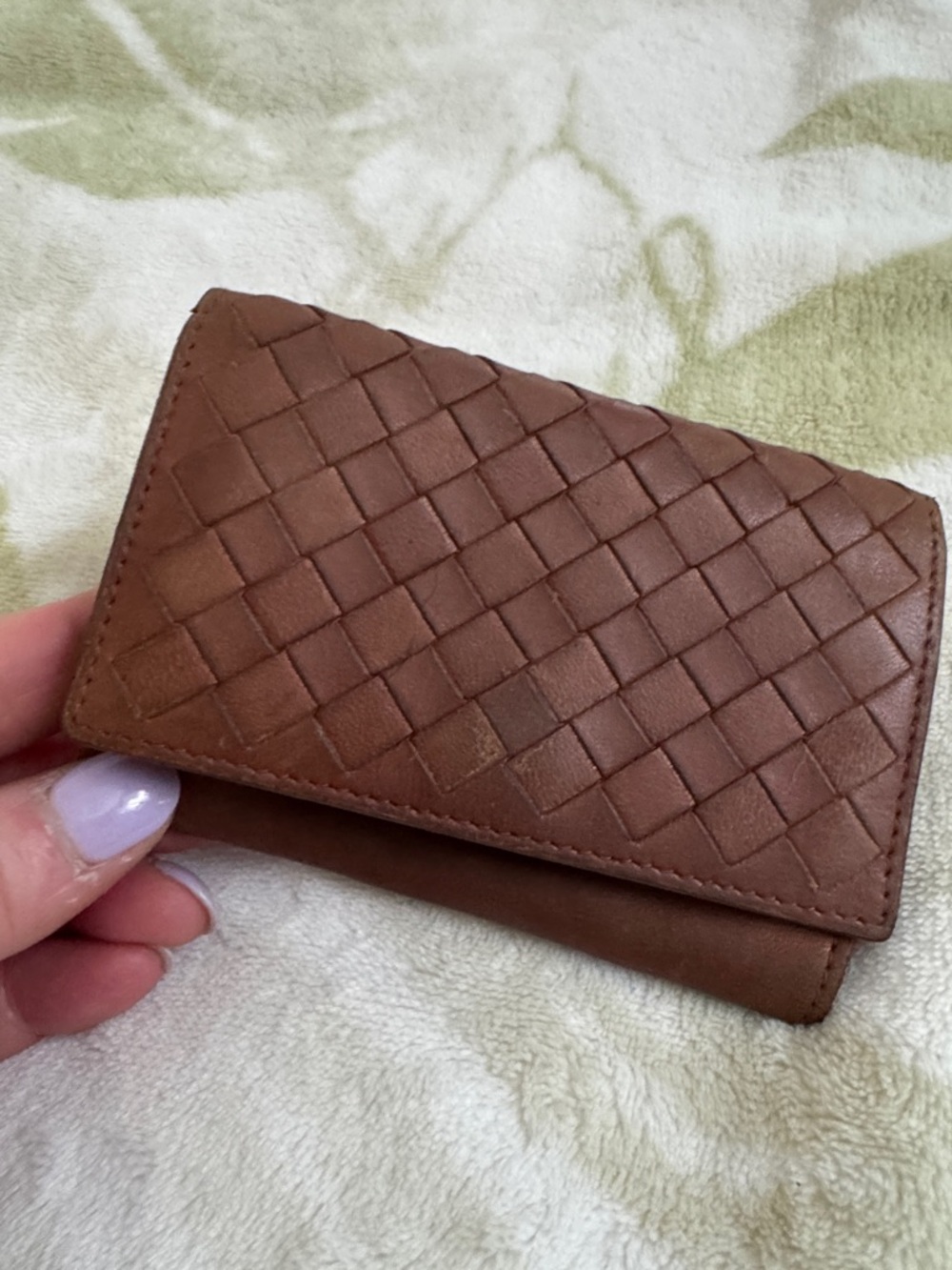 Bottega Veneta Brown Intrecciato Leather Key & Card Holder